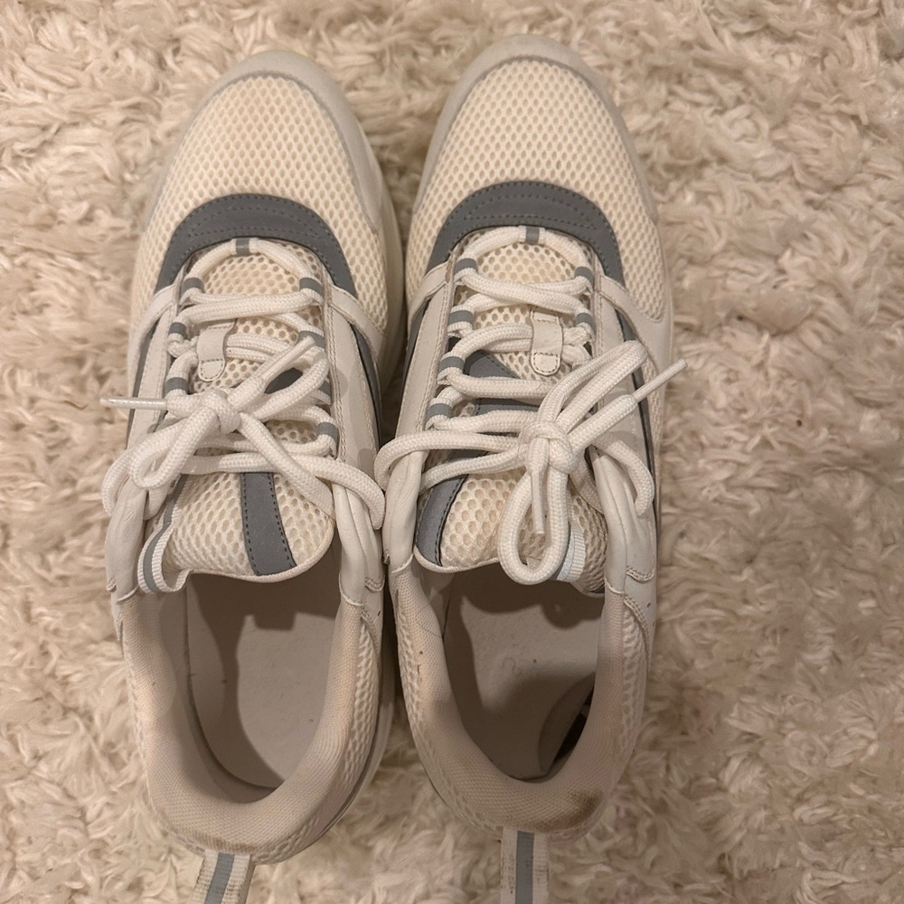 Dior White and Gray Athletic Shoes